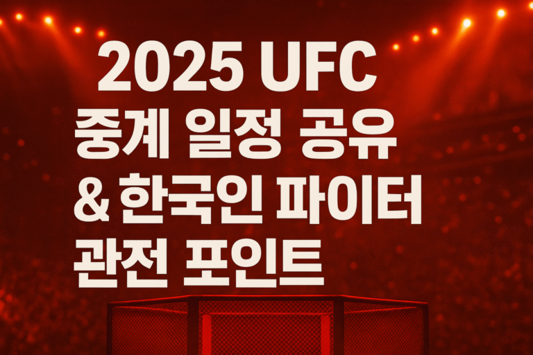 UFC중계